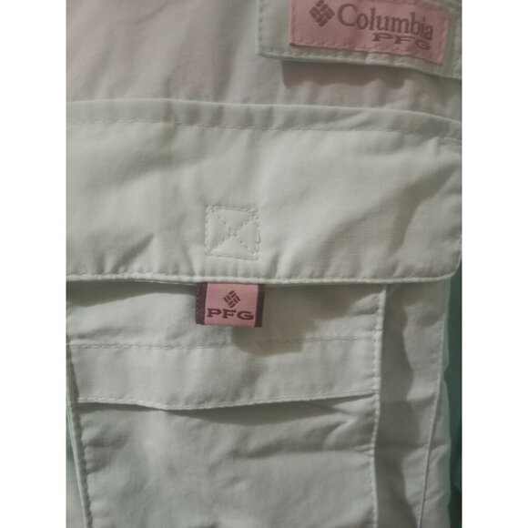 Columbia PFG Bahama Shirt Men 2XL Blue Vented Fishing Short Sleeve Button Up - Picture 3 of 14